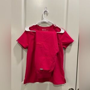 Figs Scrub Set Ultra Rose XXS